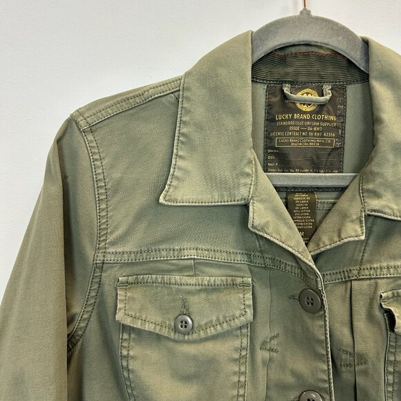 Lucky Brand Women's Military Utility Jacket Medium Olive Green - Picture 1 of 11